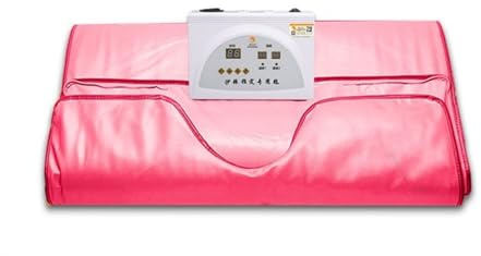 Sauna Portable, Couverture de Sauna à infrarouge lointain, 2 zones, couverture de Sauna en sapin for perte de poids, for la sécurité de la forme du corps, amincissante, Fitness for femmes(Pink)
