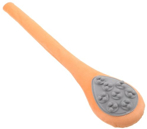 FRCOLOR Martillo Masajeador Manual de Percusión Naranja Cabezal, Portátil para Espalda y Cuello, Alivia Fatiga Muscular, Mejora Circulación, Masaje Meridianos en Casa, Trabajo y Gimnasio