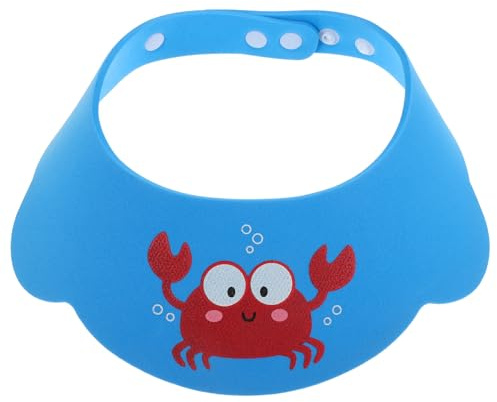 ABOOFAN Verstellbare Duschhaube für Silikon und Pp Hautfreundlich und Leicht Niedliches Cartoon Design zum Haarewaschen und Augenschutz im Bad