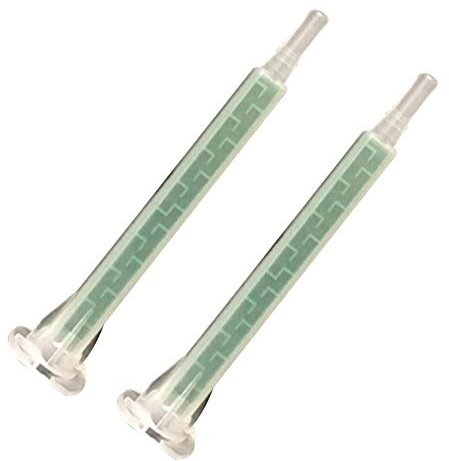 ZDYS 50 pezzi tubi epossidici per miscelazione statica, ugello per miscelazione a resina epossidica o miscelatore statico in resina plastica per pistola adesiva AB 83 mm Applicat