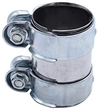 Takpart Collier de serrage double pour raccords de pot d'échappement - Borne de tuyau d’échappement diamètre 60 mm x 95 mm 12793501