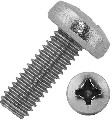 Linsenschrauben mit Kreuzschlitz (H) M6x16 mm aus Edelstahl A2 (20 Stück) | DIN 7985 - Rundkopfschrauben - Linsenkopfschrauben - Schrauben von MESAROS®