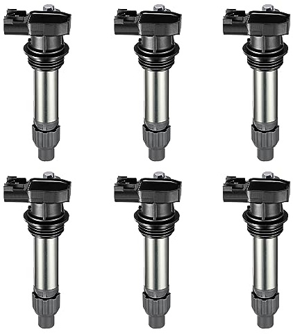 BDFHYK Ignition Coil Pack UF569 Set of 6 Compatible with Buick Allure Cadillac ATS CTS XTS Chevy Impala GMC Acadia Pontiac G6 Saab 9-4X Saturn Outlook Replacement for C1555 D515C GN10494