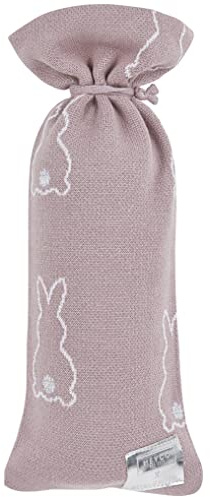 Meyco Baby Wärmflaschenbezug X Mrs.Keizer Rabbit Strick Baumwolle lila | 100 % Baumwolle, Wärmflaschenhülle, kuschelig weich, praktischer Kordelzug, für runde Wärmflasche, pflegeleicht