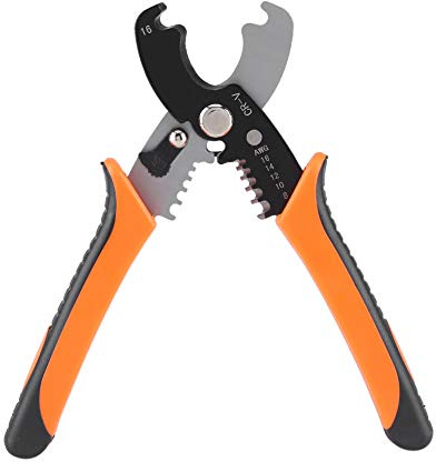 Alvinlite Alicates pelacables, crimpadora multifuncional pelacables y cortador de cable profesional Combi alicates