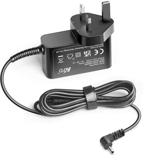 KFD 15V UK Mains 3 Pin Plug Charger for Anker NEBULA Capsule Max Mini Projector D2423 D2423111 AK-D2423111 AKD2423111 200 ANSI Lumen Portable Movie Mini Projector Power Supply AC/DC Adapter Cable