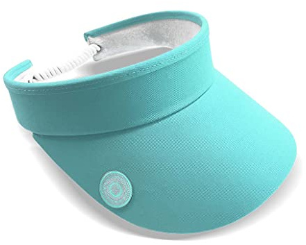 Surprizeshop Womens Golf Visor | Telephone Wire | Built in Magnet | Hand Enamelled 25mm Ball Marker | Rigid Peak | Multiple Colours | Golf Visor | Tennis Visor