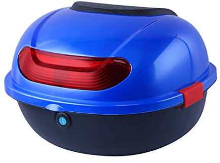 Caja superior de motocicleta, caja superior de scooter de motocicleta, caja de equipaje de maletero trasero, caja de transporte de almacenamiento con respaldo suave, para caja trasera trasera de