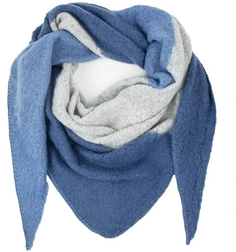 Gloop Damen XXL Strick Dreieck Schal Poncho Halstuch Dreieckstuch Musselin Kuscheliger Ohne Kratze an Haut