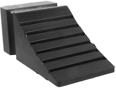 PLAFOPE Cuneo Fermo Ruota in Gomma Antiscivolo per Camion e Auto Tappo Portatile per Frenatura su Slope Supporto Pneumatico Stabile e Sicuro per Rimorchi e Veicoli