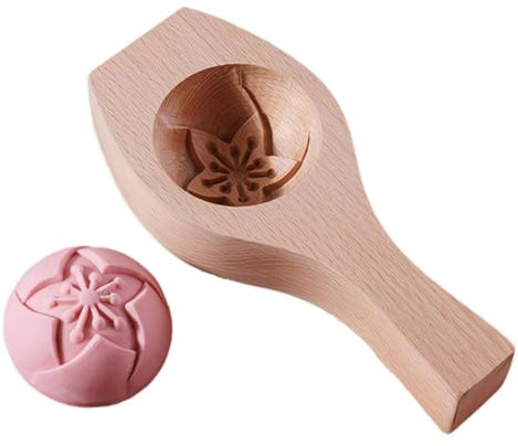 Carved Round Wooden Mould, Press Mooncake Mold, DIY Steamed Bun Mold, Mid Autumn Festival Wooden Pastry Mold, Mooncake Mold Cookie & Cake Mold, Baking Mold Kitchen Baking Tool