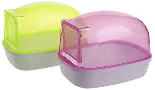 Hxyxbnhno Hamster Sandbad Dusche WC Bett Sandbehälter Badewanne für kleine Mäuse Igel Hamster