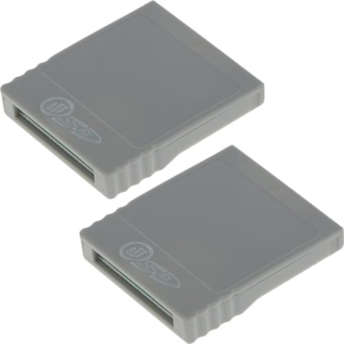 ZHUROUPU Adattatore del Lettore di schede di Memoria SD per Nintendo Wii per NGC, Scheda di Memoria Flash SD per la Sostituzione della Console per Nintendo Game Cube, Mini Scheda di Memoria (2 Pezzi)