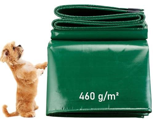 LDQBF Plane Abdeckplane Tarp,2.5x23.5m 460g/m² PVC abdeckplane Gewebeplane Plane Schutzplane Industrie für Outdoor & Garten Holz Camping & Survival Zeltplane Abdeckplane Grün