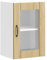 vidaXL Kitchen Wall Cabinet with Glass Door - Sonoma Oak Engineered Wood - 40x31x60 cm