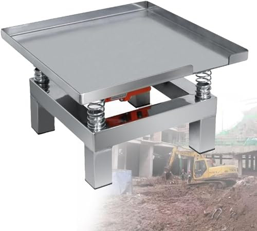 XCSCUK Tables vibrantes en béton, Plaque Plate électrique en béton, Plate-Forme de Vibration de Bloc d'essai de Banc, pour l'élimination des Bulles d'air du gobelet