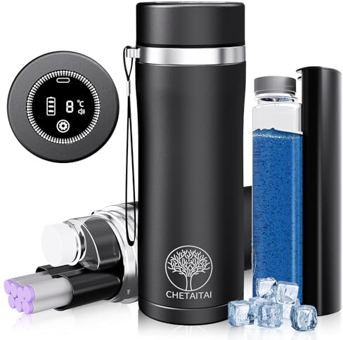 Viowey Borsa Termica Medicinali 48H per Insulina, Porta Insulina Termico da Viaggio con Display & Allarme Temperatura 2-8°C - Borsa Frigo per Medicinali Diabetici Omologata TSA, Ricarica USB-C (Nero)