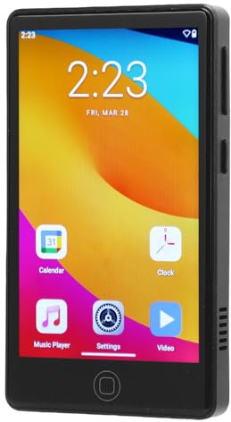 MP3 Player mit Bluetooth und WiFi, 4 Zoll Touchscreen MP4 MP3 Player, Tragbarer Musikplayer mit Lautsprecher, Support Bis zu 256 GB