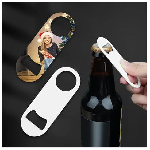 CVBN Décapsuleur Personnalisable Tire Bouchon Personnalisé avec Logo Photo Texte Ouvre Bouteille Personnalisée Cadeau pour Homme Femme Tonton Ensemble de 2,3.2×8.7cm