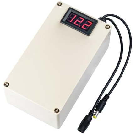 WILLQ Batería de polímero de Litio de 12 V y 20 000 mAh, Recargable y portátil, con Cargador de 12,6 V para Dispositivos eléctricos de 12 V.