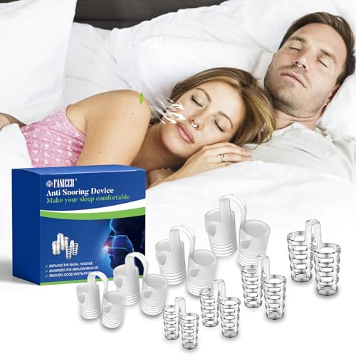 8 Stück Anti Schnarch Nasenclip, Gegen Schnarchen,Schnarchstopper,Wiederverwendbares Schnarchgerät, Verbesserung der Nasenatmung, Möglich bessere Atmung für Ruhigen Schlaf