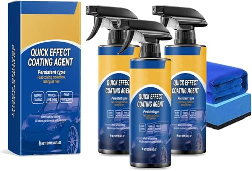 Sopami Spray Auto, Sopami Quick Effect Coating Agent, 3 in 1 Hochschutz-Auto-Beschichtungsspray, Autopolitur Kratzer Entfernen, Car Quick-Acting Coating Agent Spray Autolack (3PC)