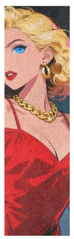 WDdZzyy Sexy Woman Anime Beauty Griptape Skateboard, reißfestes Griffband für Roller, Deck, 83 x 22,9 cm