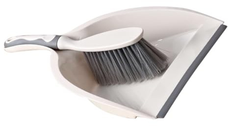 TOPBATHY Portable Mini Dustpan and Small Broom Set Lightweight Compact Cleaning Kit with Ergonomic Handle for Desktop and Small Spaces PP TPR Materials Suitable for Home Use