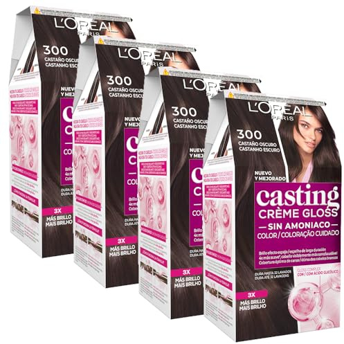 L'Oréal Paris Casting Crème Gloss Pack 4 300 Castaño Oscuro