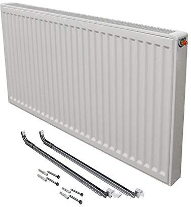 Buderus Logatrend Ventil-Flachheizkörper VC-Profil Typ 11 BH 600 vers. Längen + Halter (BL: 1800 mm)