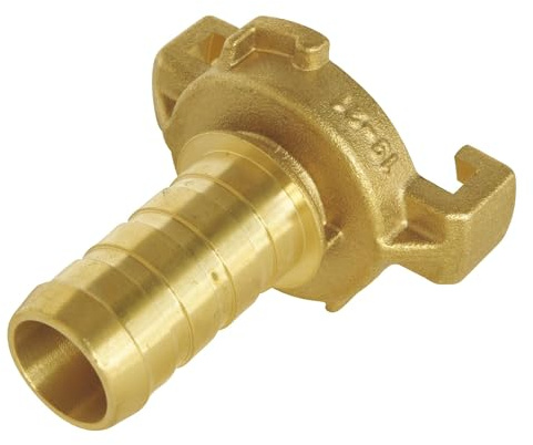 SOMATHERM FOR YOU, Raccord express cannelé pour tuyau Ø19mm - Corps en laiton durable, joint intégré pour étanchéité, connexion rapide à robinet, idéal pour arrosage efficace