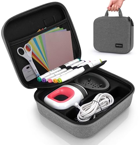 Aufbewahrungshülle für Cricut 2009427 EasyPress Mini, Tragetasche für Cricut EasyPress Mini mit elastischen Schlaufen für Zubehör, harte Tragetasche für Heat Press Maschine und Zubehör (Nur Eva Hülle)