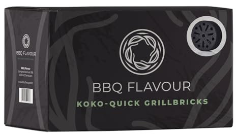 Yakiniku Y100207 Lot de 4 briquettes de coco rondes