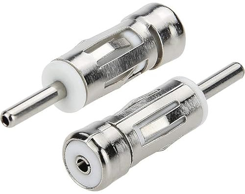 AUTOZOCO Adaptador de Antena para Coche ISO a DIN, Convertidor de Antenas para Automovil ISO a DIN, Conector de Antena para Coche, Tamaño 4 cm Largo, Universal, 1 Unidad