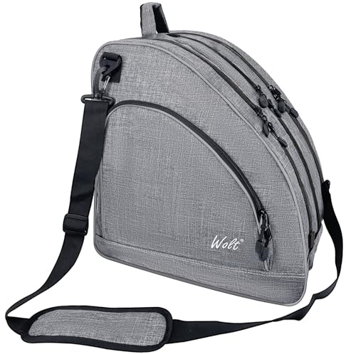 WOLT Ice Skate Bag Roller Skate Bag | Inline Skate Bag, Premium Bag and Fashion Adjustable Shoulder Bag for Both Youth and Adults.