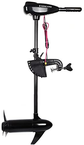 80LBS Thrust - Motore fuoribordo da 12 Volt con indicatore di batteria a LED, altezza regolabile, motore elettrico e supporto 800 W