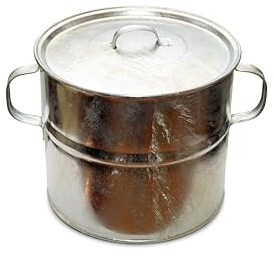 GARDEN TOOL BROTHERS Topf Komposter 15 Liter mit Deckel Feuerverzinkt