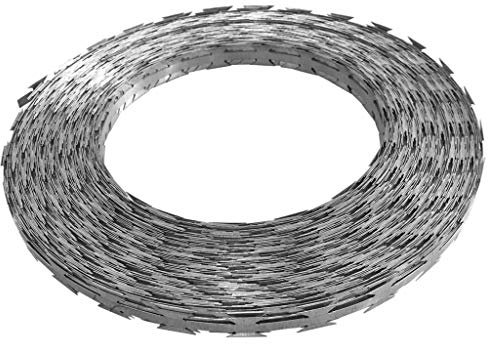 BaraSh Alambre de púas Concertina Acero galvanizado 500 m Alambre De Espino Galvanizado
