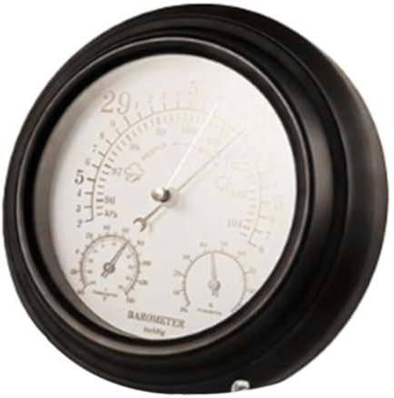 FUWIND 3 in 1 Barometer Thermometer Hygrometer Atmospheric Pressure Temperature Gauge Outdoor Weather Station Humidity Meter Durable Easy Install