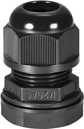 XYWHPGV M20 Kabelverschraubung 2 Löcher Wasserdicht IP68 Nylongelenk Einstellbare Kontermutter für 3,3-5,1 mm Drahtdurchmesser(db6c9 3c07a 9b688 8d953 c5ffe 9dfdb
