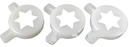 UmfanG Zubehör for die Ausgusskappe aus Kunststoff for die Softeismaschine, 3-in-1-Kappe mit schickem Hexagramm-Stern-Design, 29 mm Innendurchmesser