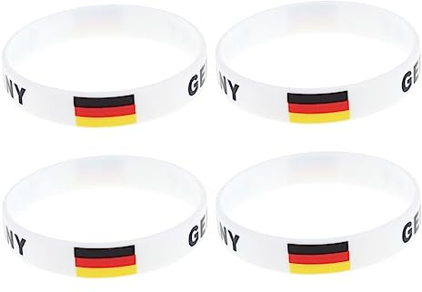 KICHOUSE Unisex-armband Mit Flagge 12er-pack Silikonarmbänder Weich Und Bequem