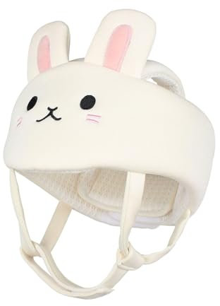 Colcolo Casque de sécurité pour bébé, protège-chef en mousse, Anti-, Anti-Collision, casquette de protection, pare-chocs de dessin animé, chapeau pour, lapin