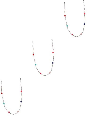 WOFASHPURET Brillenkette Perlen 3 Stück Bunte Brillenkette Zarte Halskette Sonnenbrillenseil Hängendes Maskenseil Brillenkette Brillenhaltekette Brillenband Maske Anti Verlust Maskenkette