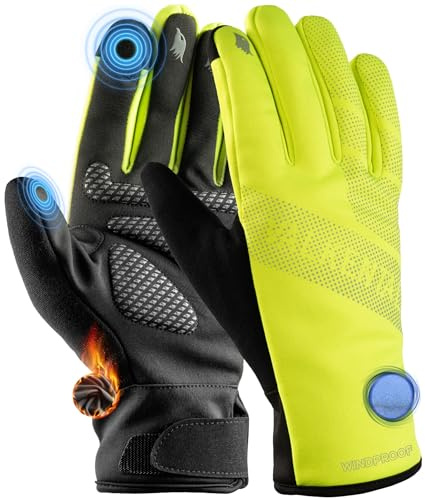 Valkental wasserdichte Fahrradhandschuhe GloRider, Unisex | Wasserdicht mit 3M Isolation, gepolstert & griffig, als Winter- & Übergangshandschuh, mit Touchscreen-Funktion