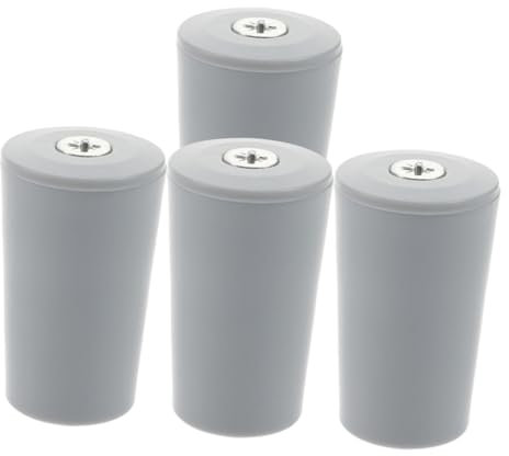 MUSISALY Stopper per Tapparelle 4 Pezzi, Accessori per Tende e Persiane, Fermavetri di Sicurezza in Plastica Grigia, Ricambi Compatti per Chiusure Tapparelle, Installazione per Zanzariere e Finestre