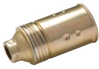 E14 Lampenfassung aus Messing, elegantes Design, einfache Installation, ideal für Beleuchtung in Wohnungen und Büros.