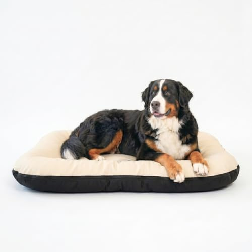 4L Textil Hundebett Kunstleder Hundematratze Hundekissen große Hunde | Wasserabweisend | Abwischbar | Robust