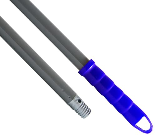 Maya Manche GRAFINOX spécial anti-corrosion. 1,40 m en acier résistant. Filetage universel et poignée avec trou pour l'accrocher (bleu)