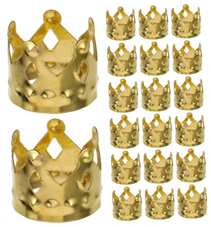 WRITWAA Goldene Haarschmuck für Frauen Dreadlock Haarperlen aus Metall 100 Stück Leicht und Sicherer Halt für Zöpfe Partys und Bühne